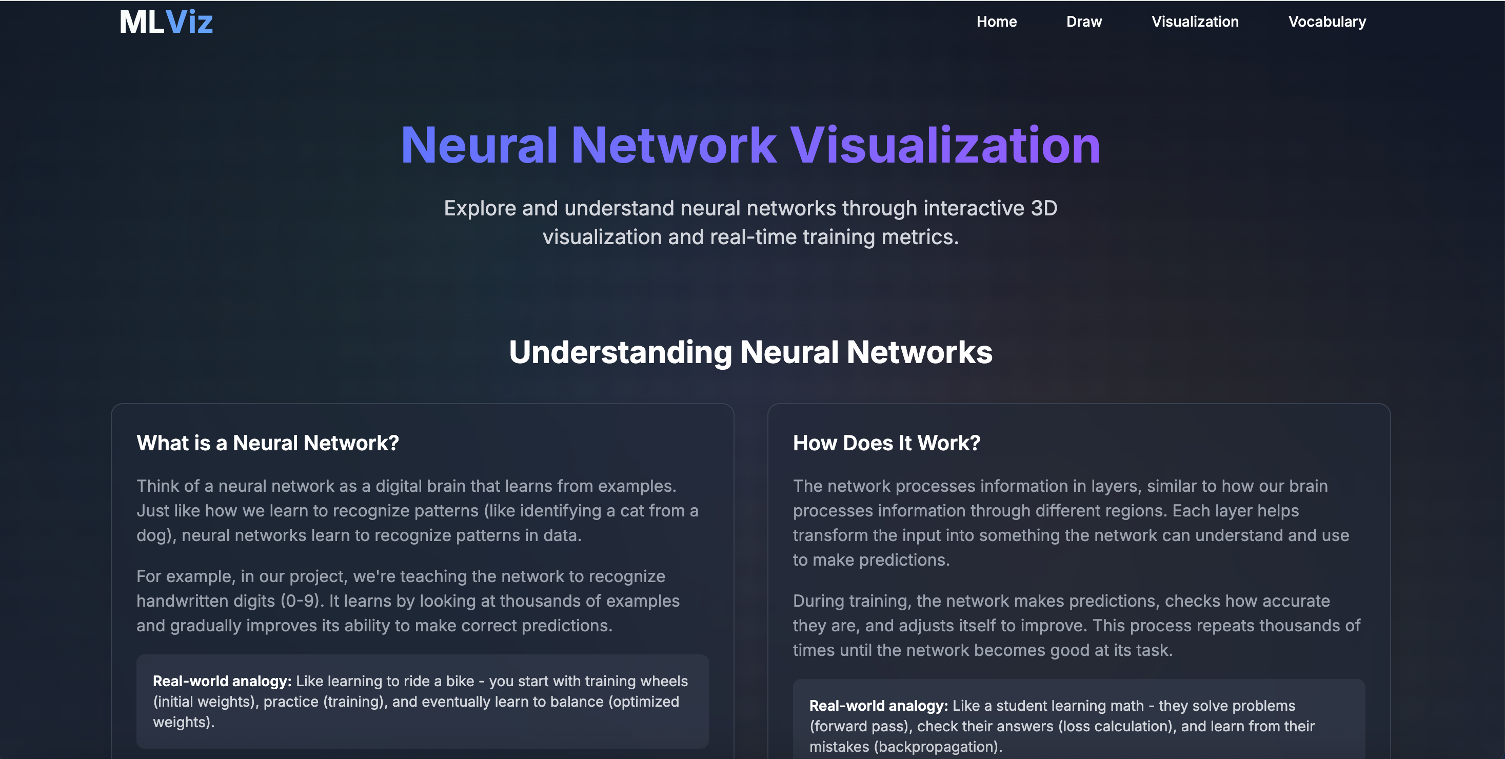MLViz Screenshot